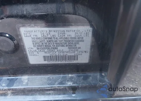 2014 Nissan Versa Note Sv z USA, uszkodzony, nr VIN 3N1CE2CP3EL376353